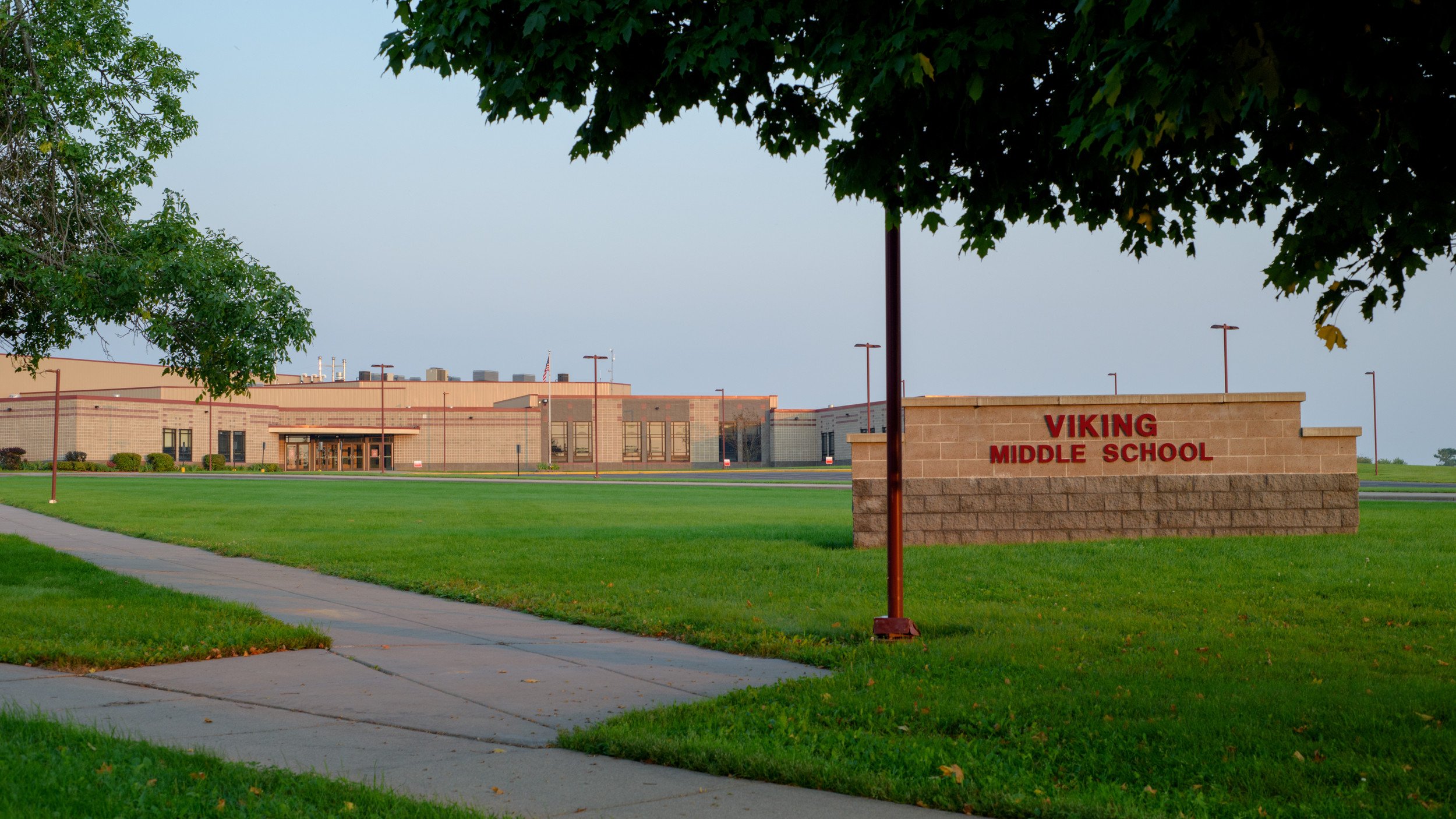 Front view of Viking Middle School